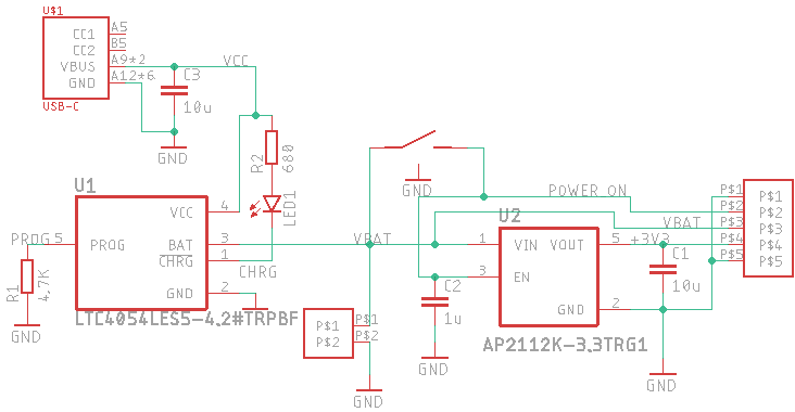 Schematic of the power board